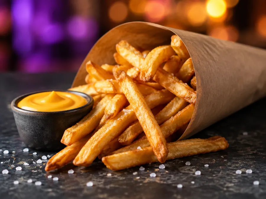Papas fritas de Insta Burger, hamburguesería en Bolívar